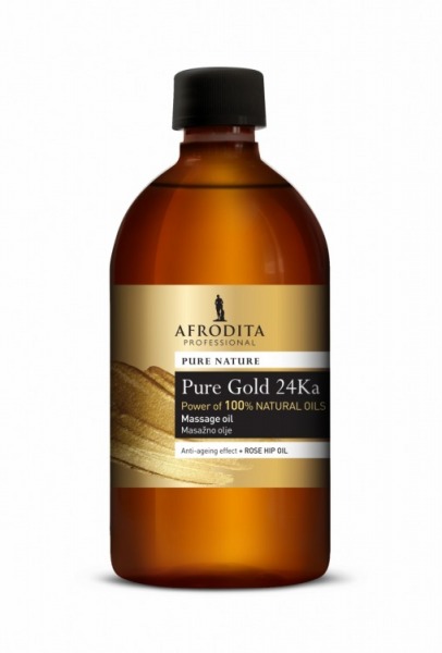 Pure Gold - Olejek do masażu twarzy i ciała ze złotem